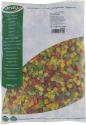 Paprikablokjes rood/groen/geel 2.5 kg