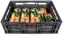 Krat eieren a 10 doosjes